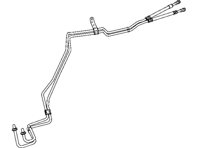 Ram 55056952AC HOSE AND TUBE Oil Cooler Pressure and Return