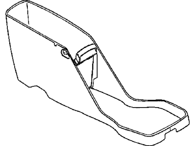 Dodge UE111DVAB CONSOLE Base Outer Trim Panel Only