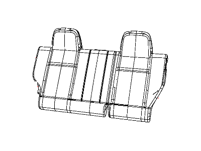 Jeep 1WB19JA6AA COVER Rear Seat Back Left