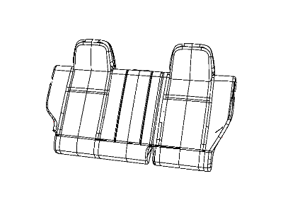 Jeep 1WB20JA6AA COVER Rear Seat Back Right