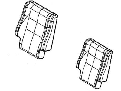 Dodge 6NK98DX9AA COVER Rear Seat Back 2nd Row