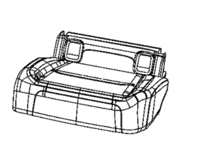 Jeep 7BV41LK5AB COVER Rear Seat Cushion Left