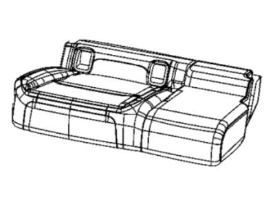 Jeep 7BV40LK5AB COVER Rear Seat Cushion Right