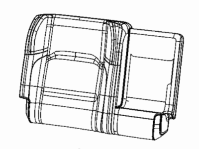 Jeep 7BV38LK5AA COVER Rear Seat Back Right