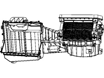 Jeep 68004207AA HOUSING Blower Motor Includes: Doors,Upper Housing, Lower Housing, Drain  Seal, Evaporator Plate