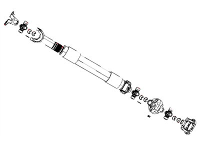 Ram 52123083AB SHAFT Drive Front