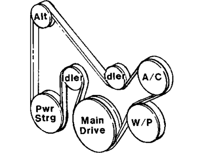 Mopar 5086140AA Belt Accessory Drive