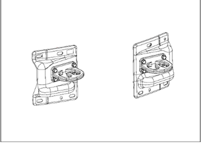 Ram 82212185AB HOOK KIT Tow - Front