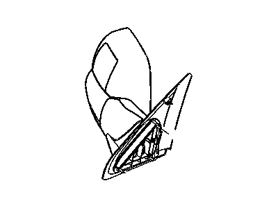 Mopar 55077439AH Mirror Outside Rearview Manual