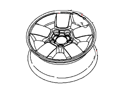 Jeep 52080465AA WHEEL Aluminum