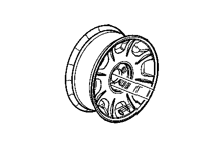 Dodge 5290991AA WHEEL Aluminum