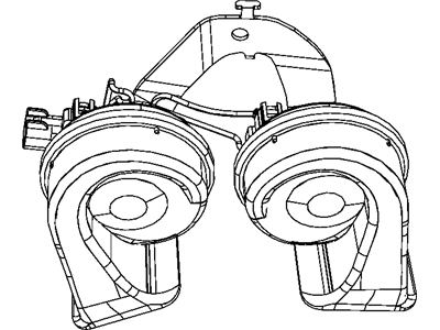 Dodge 5026997AA HORN AND BRACKET Low Note