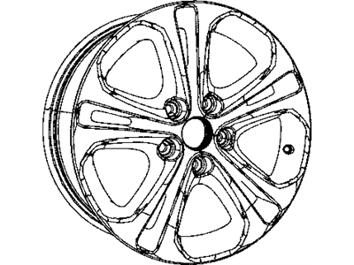 Dodge 1SZ24GSAAA WHEEL Aluminum