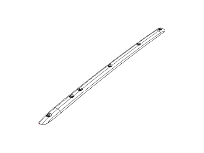 Jeep 68088702AC MOLDING Roof Without Rack No Chrome