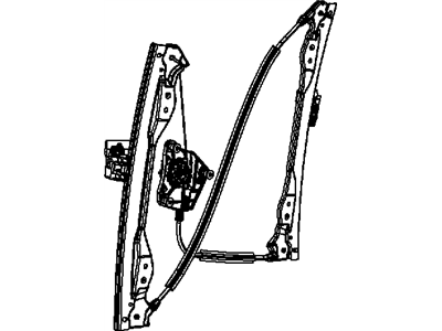 Mopar 68027864AB Window Regulator, Front Passenger Side