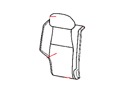 Jeep 1BF821J3AA COVER Rear Seat Back 40%