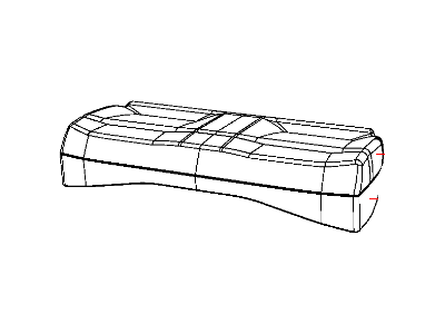 Dodge 1TF76XBSAA COVER Rear Seat Cushion