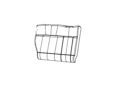 Dodge 1TG20XDVAA COVER Rear Seat Back Right