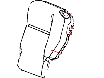 Chrysler 1CF441FLAA COVER Rear Seat Back