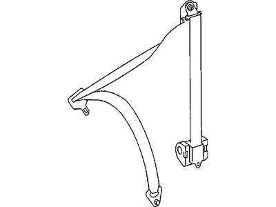 Dodge 68010992AA SEAT BELT Retractor
