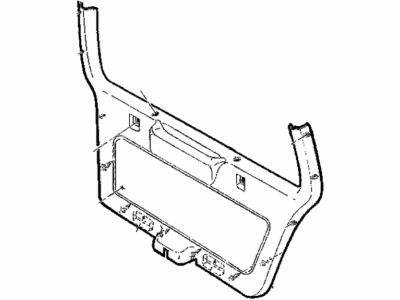 Jeep 5EZ50SAZ PANEL Assy., Liftgate Trim Lower, w/Sound Insulation
