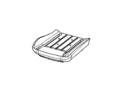 Dodge 1YD481RRAA COVER Front Seat Cushion