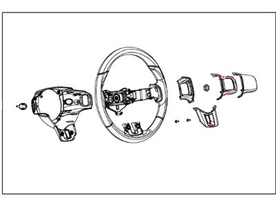 Dodge Dart Steering Wheel - 1ZX28DX9AD