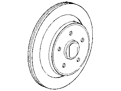 Mopar 52009968AC Rotor Brake Rear