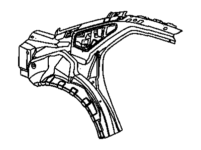 Dodge 5174356AB PANEL Body Side Aperture Rear Inner