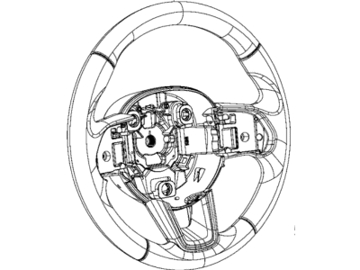 2020 Jeep Compass Steering Wheel - 6QY53LA8AA