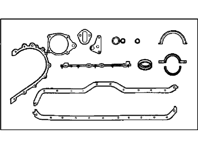 Jeep 5017432AC GASKET PACKAGE Engine Lower