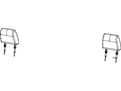 Dodge 1PC101DVAA HEADREST Rear Outer