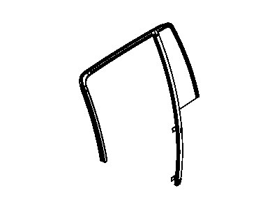 Dodge 55364076AI GLASS Rear Door Fixed