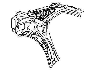 Chrysler 5135902AM PANEL Body Side Aperture Rear Inner