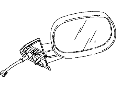 2004 Dodge Dakota Car Mirror - 55154846AE