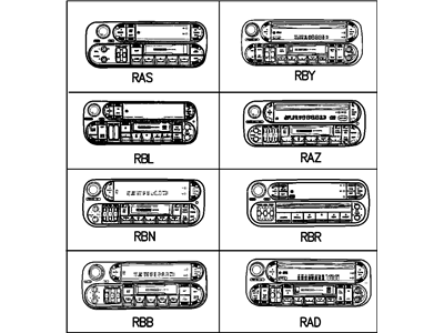 Dodge 4858513AH RADIO AM/FM/Cassette With CD Control