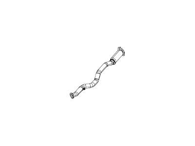 Mopar 68105882AE Pipe Exhaust Front, Driver Side