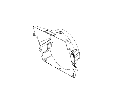 Mopar 52126427AB Fan Shroud, Front Upper