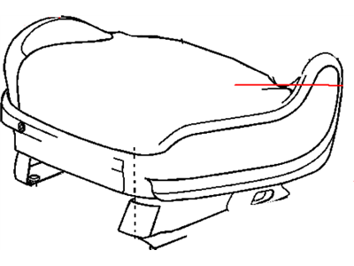 Chrysler 1AL391P2AA COVER Front Seat Cushion