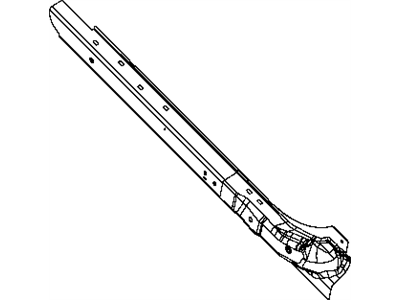Mopar 68082328AD Inner Rocker, Rear Passenger Side