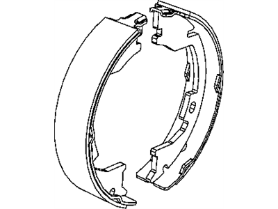 Ram 68049116AA SHOE AND LINING KIT Parking Brake