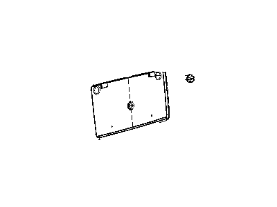 Mopar 55156886AA License Bracket, Rear
