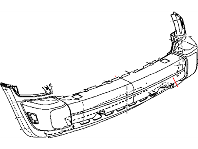 2005 Jeep Liberty Bumper - 5JU74BDLAB