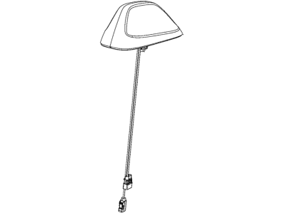Jeep 5LQ48DX8AB ANTENNA Base Cable And Bracket