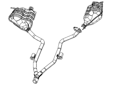 Jeep 68289198AB RESONATOR AND TAILPIPE Exhaust