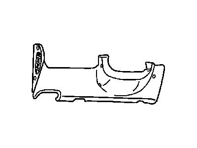 Dodge RR43YQLAC COVER Instrument Panel Steering Column Opening