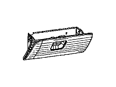 Dodge 1RQ77DX9AB GLOVE BOX Instrument Panel
