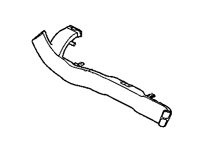 Chrysler 5291511AC DUCT Air to Rear Seat Left