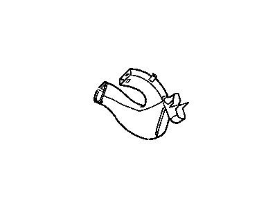 Chrysler 5291510AC DUCT Air to Rear Seat Right