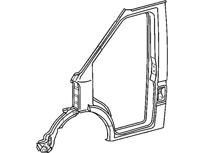 Dodge 5104182AA APERTURE Body Side Door Complete